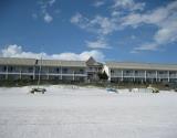 View of the motel from the beach